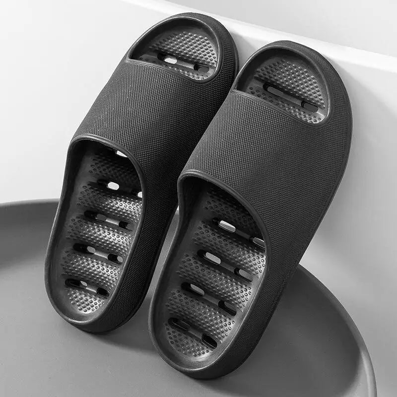 Men's Bathroom Bathing Slippers New Summer Indoor Home Eva Anti-Slip Anti-Odor Couple Shower Leakage Quick-Drying Slippers