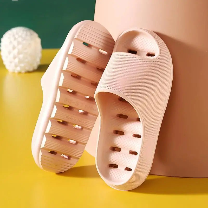 Men's Bathroom Bathing Slippers New Summer Indoor Home Eva Anti-Slip Anti-Odor Couple Shower Leakage Quick-Drying Slippers