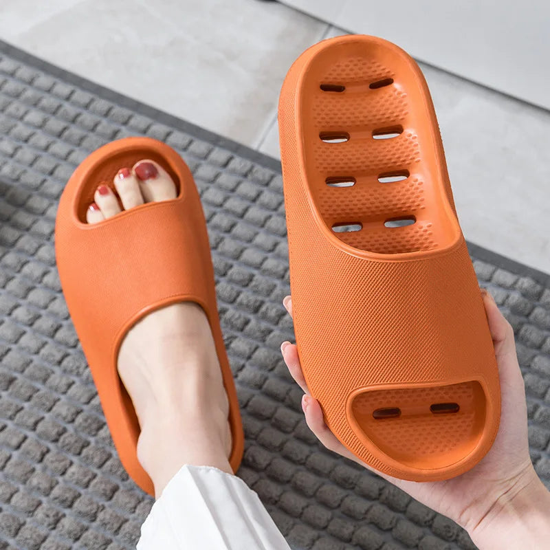 Men's Bathroom Bathing Slippers New Summer Indoor Home Eva Anti-Slip Anti-Odor Couple Shower Leakage Quick-Drying Slippers