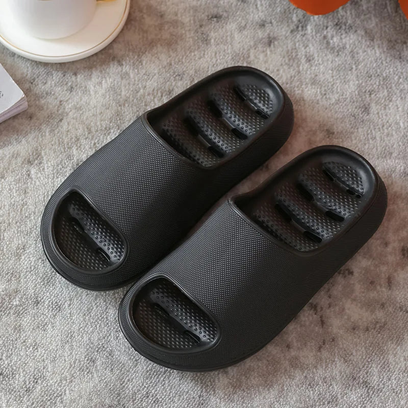 Men's Bathroom Bathing Slippers New Summer Indoor Home Eva Anti-Slip Anti-Odor Couple Shower Leakage Quick-Drying Slippers