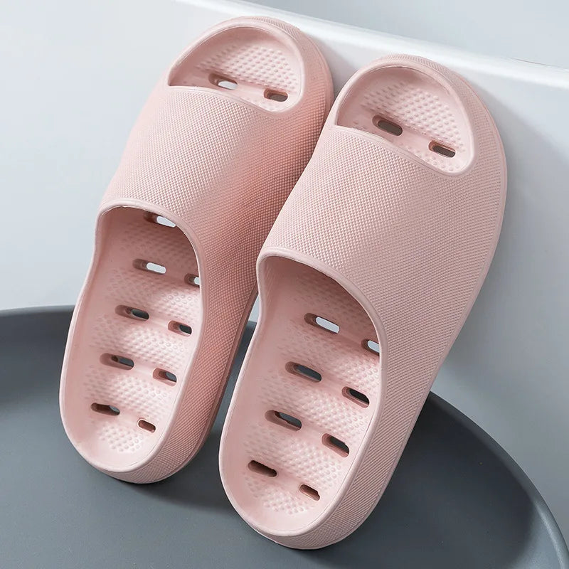 Men's Bathroom Bathing Slippers New Summer Indoor Home Eva Anti-Slip Anti-Odor Couple Shower Leakage Quick-Drying Slippers