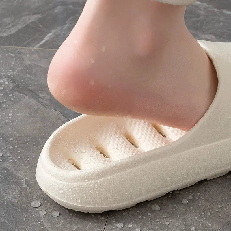 Men's Bathroom Bathing Slippers New Summer Indoor Home Eva Anti-Slip Anti-Odor Couple Shower Leakage Quick-Drying Slippers