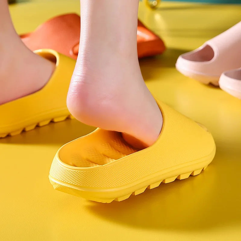 Men's Bathroom Bathing Slippers New Summer Indoor Home Eva Anti-Slip Anti-Odor Couple Shower Leakage Quick-Drying Slippers