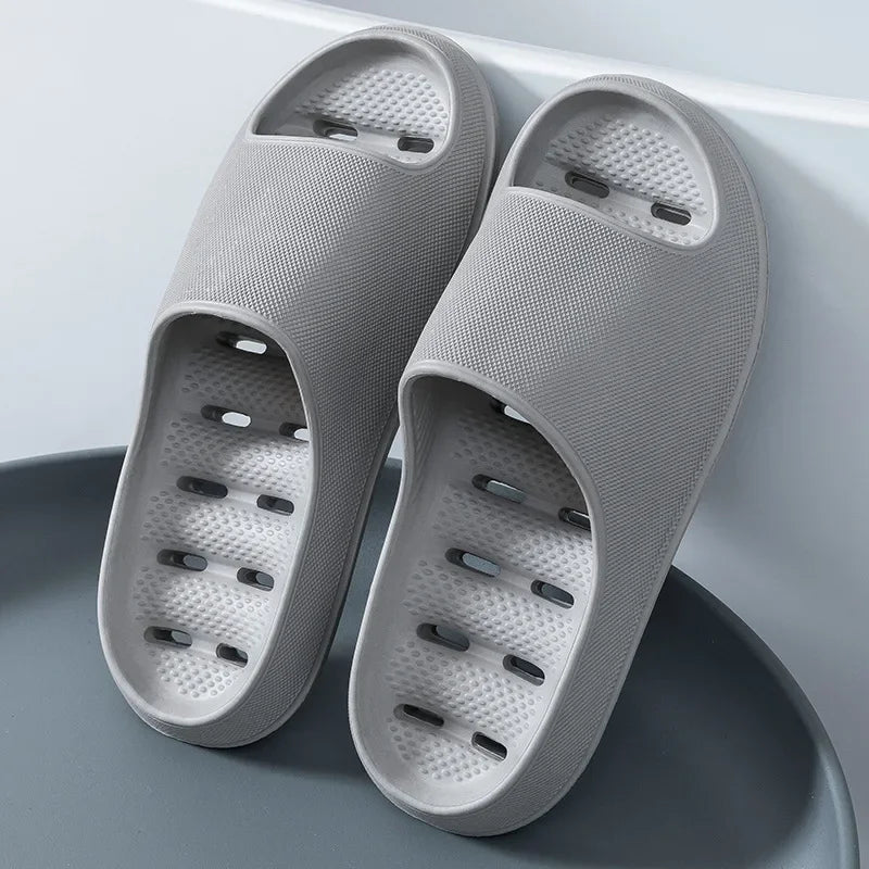 Men's Bathroom Bathing Slippers New Summer Indoor Home Eva Anti-Slip Anti-Odor Couple Shower Leakage Quick-Drying Slippers