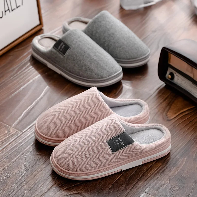 QIU Home Warm Winter Cotton-Soft Flats