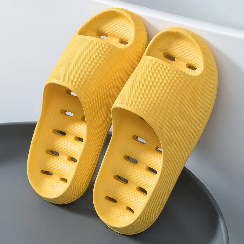 Men's Bathroom Bathing Slippers New Summer Indoor Home Eva Anti-Slip Anti-Odor Couple Shower Leakage Quick-Drying Slippers