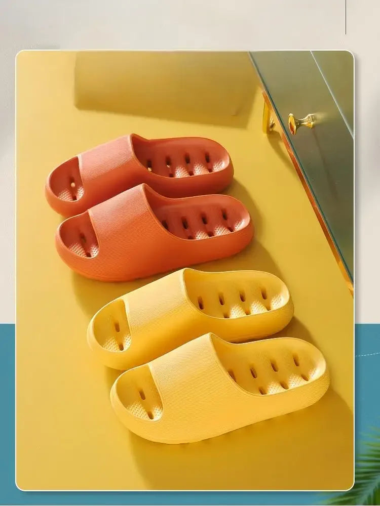 Men's Bathroom Bathing Slippers New Summer Indoor Home Eva Anti-Slip Anti-Odor Couple Shower Leakage Quick-Drying Slippers