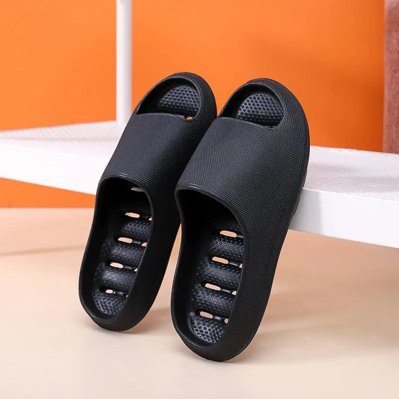 Men's Bathroom Bathing Slippers New Summer Indoor Home Eva Anti-Slip Anti-Odor Couple Shower Leakage Quick-Drying Slippers