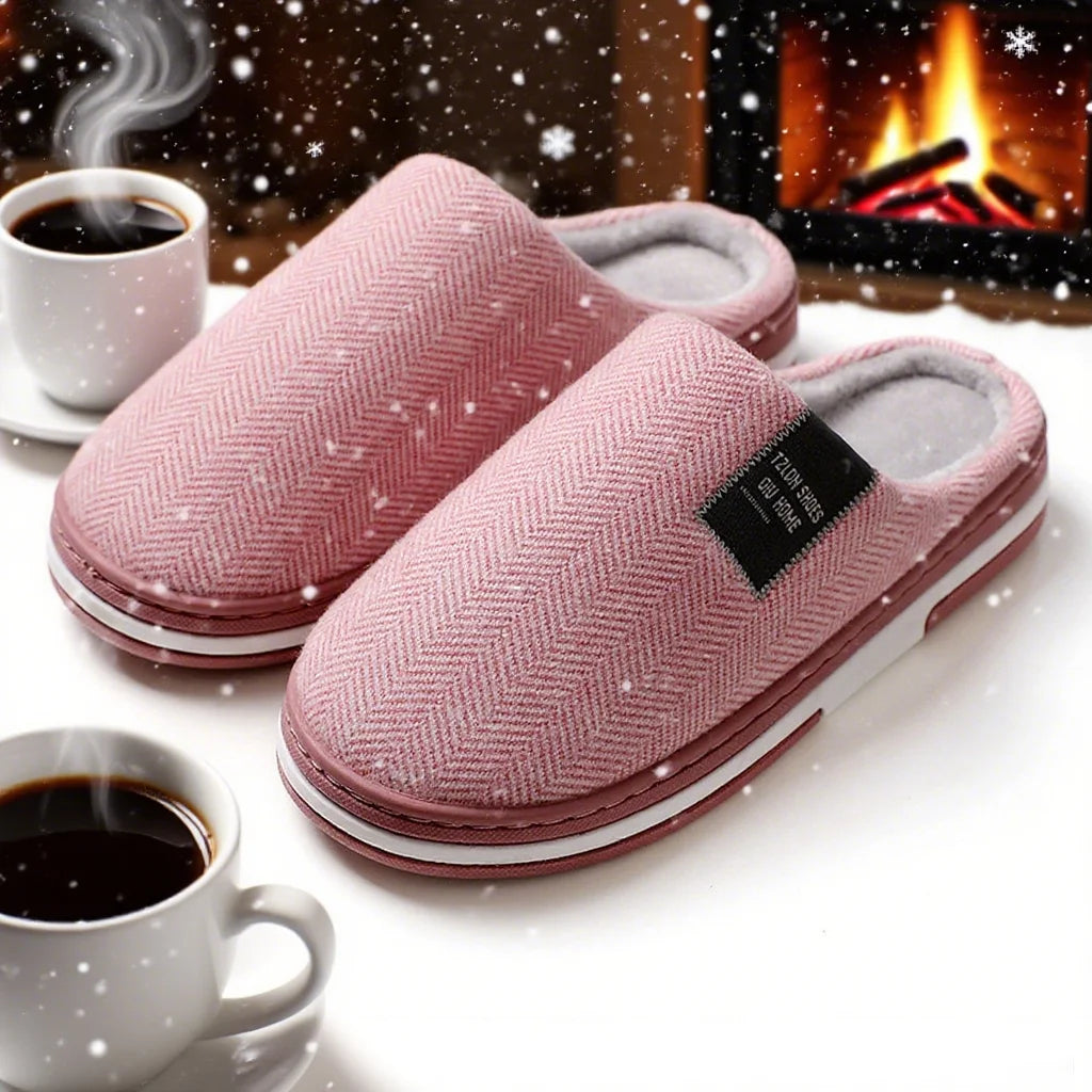 QIU Home Warm Winter Cotton-Soft Flats