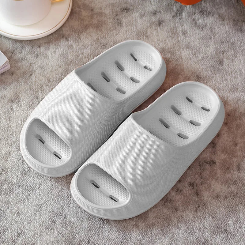 Men's Bathroom Bathing Slippers New Summer Indoor Home Eva Anti-Slip Anti-Odor Couple Shower Leakage Quick-Drying Slippers