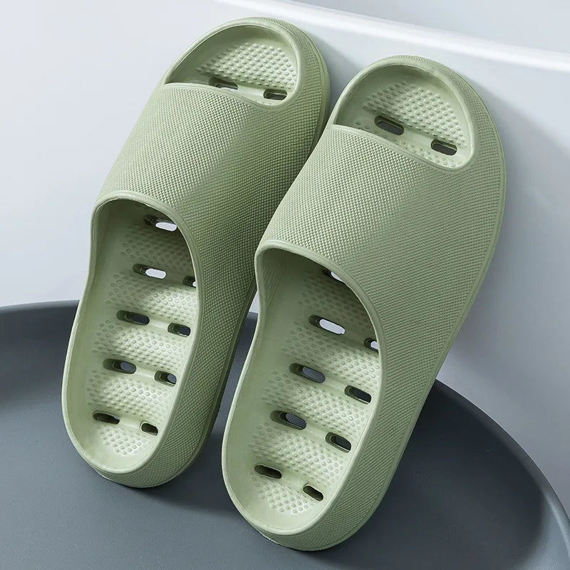 Men's Bathroom Bathing Slippers New Summer Indoor Home Eva Anti-Slip Anti-Odor Couple Shower Leakage Quick-Drying Slippers