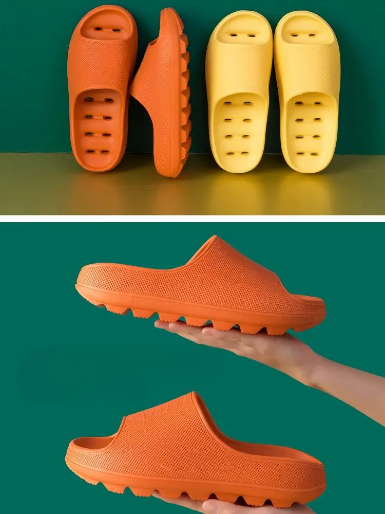 Men's Bathroom Bathing Slippers New Summer Indoor Home Eva Anti-Slip Anti-Odor Couple Shower Leakage Quick-Drying Slippers