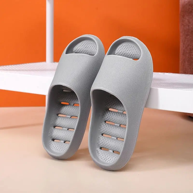 Men's Bathroom Bathing Slippers New Summer Indoor Home Eva Anti-Slip Anti-Odor Couple Shower Leakage Quick-Drying Slippers