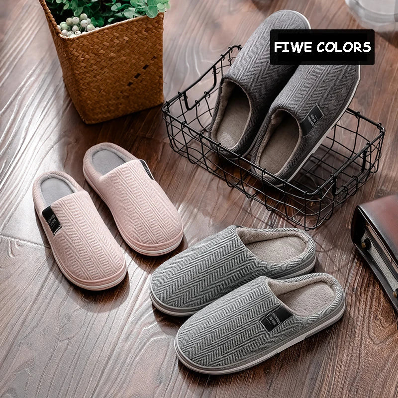 QIU Home Warm Winter Cotton-Soft Flats