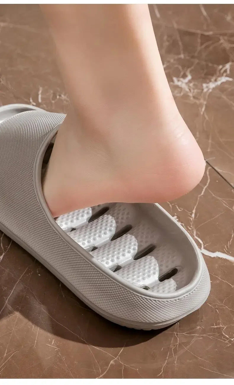 Men's Bathroom Bathing Slippers New Summer Indoor Home Eva Anti-Slip Anti-Odor Couple Shower Leakage Quick-Drying Slippers