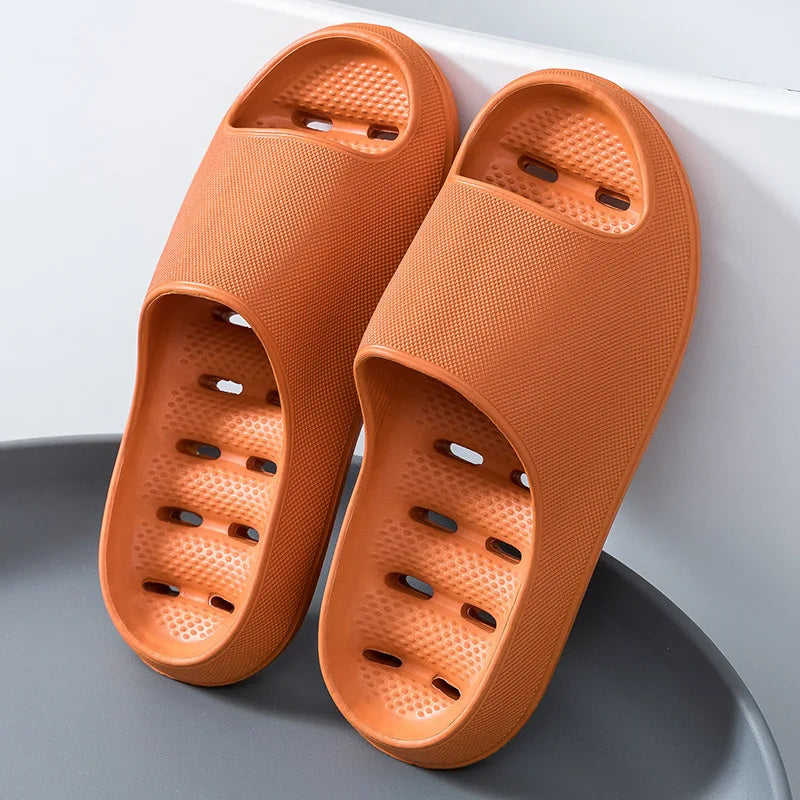Men's Bathroom Bathing Slippers New Summer Indoor Home Eva Anti-Slip Anti-Odor Couple Shower Leakage Quick-Drying Slippers
